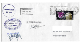 FSAT TAAF Navire De Grande Peche Cap Horn SAPMER 01.03.79 Flamme Martin De Vivies. Satelittes - Covers & Documents