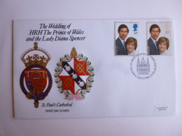 GREAT BRITAIN SG 1160-61 ROYAL WEDDING   FDC LONDON  - Unclassified