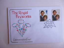 GREAT BRITAIN SG 1160-61 ROYAL WEDDING   FDC THE ROYAL FIREWORKS 28 JULY 81 LONDON - Zonder Classificatie