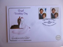 GREAT BRITAIN SG 1160-61 ROYAL WEDDING   FDC THE ROYAL WEDDING DAY TOAST ST PAUL'S LONDON - Non Classificati