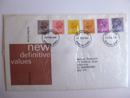 GREAT BRITAIN SG DEFINITIVES ISSUE DATED  25.02.76 FDC  - Unclassified