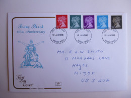 GREAT BRITAIN SG 1467/74 150TH ANNIVERSARY OF PENNY BLACK   FDC  - Unclassified