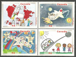 Canada Avion Airplane Dessin Enfants Children Drawings MNH ** Neuf SC (C18-62a) - Ungebraucht