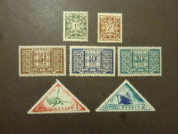 MONACO, Années 1946-53, Timbres-Taxe YT N° 32 - 33 - 36 - 37 - 38 - 39B Neufs MNH** + 41 Neuf MH - Impuesto