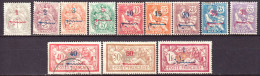 Marocco 1911 Y.T.25/36 */MH VF/F - Ungebraucht