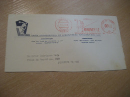 LISBOA 1960 To Figueira Da Foz OMNIVAL Vitaminas Hepatico Unilfarma Pharmacy Health Meter Mail Cancel Cut Cover PORTUGAL - Covers & Documents