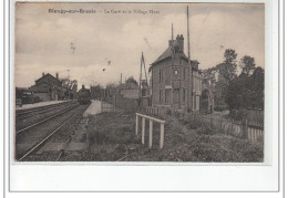 BLANGY SUR BRESLE  - La Gare Et Le Village Huet - Très Bon état - Blangy-sur-Bresle