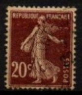 FRANCE    -   1907 .   Y&T N° 139e Oblitéré.  Papier  GC - Used Stamps