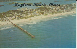 Daytona Beach Shores Floride USA  Aeriel View Of The Sunglow Fishing Pier , Blue Atlantic, Port Orange, 2 Sc - Daytona