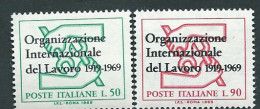 Italia 1969; Organizzazione Internazionale Del Lavoro. Serie Completa - 1961-70: Mint/hinged