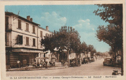 AA+ 111-(83) LA LONDE LES MAURES - AVENUE GEORGES CLEMENCEAU - LE RALLYE , BAR TABAC - ANIMATION - TERRASSE - La Londe Les Maures