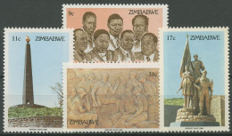 Simbabwe 1984 Heldengedenktag Denkmal 293/96 Postfrisch - Zimbabwe (1980-...)