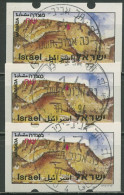 Israel ATM 1994 Massada, Satz 3 Werte (mit Phosphor), ATM 20.1 Y S3 Gestempelt - Vignettes D'affranchissement (Frama)