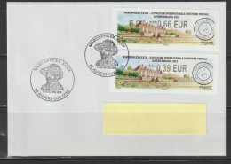 2Atms, Lisa2, MARCOPHILEX 2015, Auvers Sur Oise, LETTRE+20g, FDC, EC 0.66€+ COMPL. 0.39€ VAN GOGH, 17 Et 18 Octobre 2015 - 2010-... Geïllustreerde Frankeervignetten