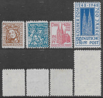 Germania Germany 1948 British American Zone Cologne Cathedral Mi N.69-72 Complete Set MNH ** - Ungebraucht