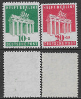 Germania Germany 1948 British American Zone Help Berlin! Mi N.101-102 Complete Set MNH ** - Nuevos