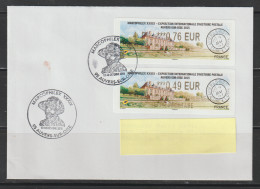 2Atms, Lisa 2, MARCOPHILEX 2015, Auvers Sur Oise, LETTRE+20g, FDC, LP 0.76€+ COMPL 0.49€ VAN GOGH, 17 Et 18 Octobre 2015 - 2010-... Vignettes Illustrées