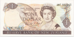 NEW ZEALAND NOUVELLE-ZÉLANDE NEUSEELAND 1 DOLLAR P-169c QUEEN ELIZABETH II - FANTAIL BIRD 1981 - 1992 UNC - Nouvelle-Zélande