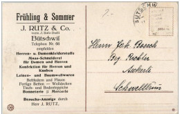 Bütschwil - J. Rutz & Co - Werbekarte - Bütschwil-Ganterschwil