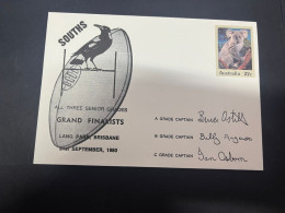 1-5-2023 (3 Z 39) Australia FDC (1 Covers) 1980 - OZ Football - South (magpies) Grand Finalists (signed - Koala) - FDC