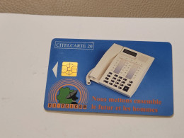 Ivory Coast-CI-CIT-0019)-telephone Nous-(40)-(20units)-(000247090)-(tirage-150.000)-used Card+1card Prepiad Free - Côte D'Ivoire