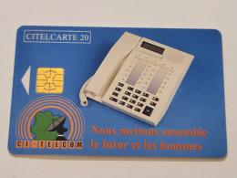 Ivory Coast-CI-CIT-0019)-telephone Nous-(42)-(20units)-(000247652)-(tirage-150.000)-used Card+1card Prepiad Free - Ivory Coast