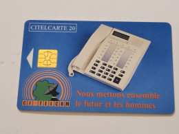 Ivory Coast-CI-CIT-0019A)-telephone Nous-(44)-(20units)-(000194688)-(tirage-150.000)-used Card+1card Prepiad Free - Côte D'Ivoire