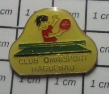 1016B Pin's Pins / Beau Et Rare / SPORTS / CLUB TENNIS DE TABLE PING PONG HAGUENAU - Tennis De Table