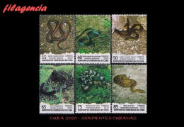 CUBA MINT. 2020-18 FAUNA. SERPIENTES ENDÉMICAS CUBANAS - Ungebraucht