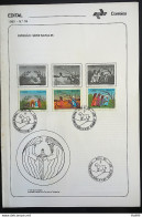 Brochure Brazil Edital 1985 35 Christmas Religion With Stamp CBC DF Brasilia - Lettres & Documents