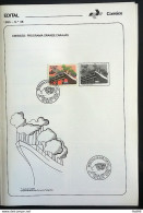 Brochure Brazil Edital 1985 38 Great Carajas Ship With Stamp Cbc Ma Sao Luis.jpg - Lettres & Documents