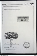 Brochure Brazil Edital 1985 06 National Climate Program Map Without Stamp - Lettres & Documents