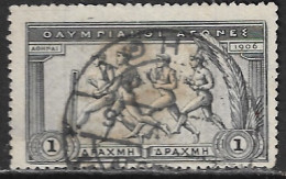 GREECE Cancellation ΑΚΡΟΠΟΛΙΣ On 1906 Second Olympic Games 1 Dr Vl. 208 - Gebraucht