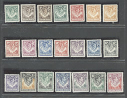 1938-52 Northern Rhodesia, Stanley Gibbons N. 25/45, Serie Di 21 Valori - MNH** - Other & Unclassified