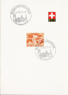 1957. SCHWEIZ. 5 C SITTERBRÜCKEN BEI ST. GALLEN On Official PPT Paper With Special Cancel BEROMÜNSTER 11. ... - JF545732 - Lettres & Documents