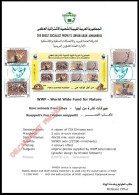 LIBYA 2008 WWF Fox (Libya Post INFO-SHEET With Stamps PMK) SUPPLIED UNFOLDED - Lettres & Documents