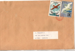 Lettre Avec Timbre - Used Stamps