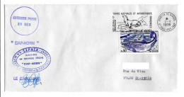 FSAT TAAF Cap Horn Sapmer 02.03.78 SPA T. 0.50 Saumon (3) - Lettres & Documents