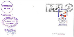 FSAT TAAF Cap Horn Sapmer Flamme 02.03.78 SPA T. 1.90 Traite De L'Antarctique - Briefe U. Dokumente