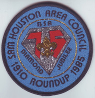 B 24 - 52 USA Scout Badge - Sam Huston Area Council - 1985 - Scouting