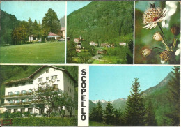 Scopello (Vercelli) Valsesia, Albergo Rosetta E Scorci Panoramici, Views, Hotel Rosetta Et Vues, Ansichten - Vercelli