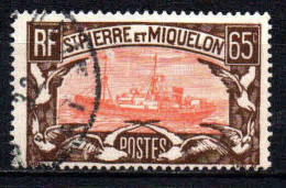St Pierre Et Miquelon    - 1932 - Chalutier    - N° 148  - Oblit - Used - Gebruikt