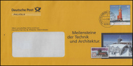 Plusbrief F 286 Leuchtturm Hoher Weg: Technik Und Architektur, WEIDEN 4.2.08 - Covers - Mint