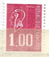 FRANCE N°1892 1F  ROUGE TYPE BEQUET GOMME TROPICALE NEUF SANS CHARNIERE - Ungebraucht