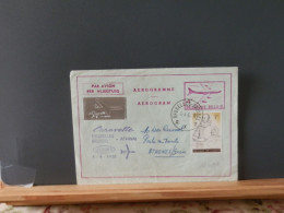 107/035A  AEROGRAMME  SABENA  1° VOL ATHINAI  1961 - Lettres & Documents