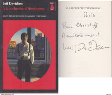 C1 Leif DAVIDSEN A La RECHERCHE D HEMINGWAY Envoi DEDICACE Signed DANEMARK CUBA Port Inclus France - Livres Dédicacés