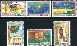 BELIZE 1991 - Noël - Folklore Local - 6 V. - Belize (1973-...)