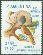 ARGENTINE 1966 - Hornero - Double Impression - Spectaculaire Déplacement De Couleur - Pics & Grimpeurs