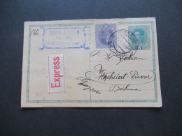 Österreich Antwortkarte Ganzsache P236  Per Express Absender Stempel Eduard Griessler Gärtnerei Wieselburg A.d. Erlauf - Briefkaarten