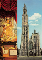 BELGIQUE - Antwerpen - Vue Sur La Cathédrale De Notre Dame Avec La Sainte Vierge - Patrone De La Ville - Carte Postale - Antwerpen